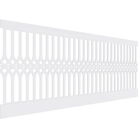 Ekena Millwork 40"H x 94 1/2"W Cedar Park PVC Wainscot Paneling Kit WPK40X94CRP